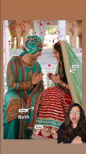 Unique color combinations for bride and groom designed by Jesal Vora