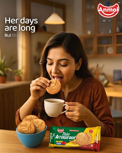 Some moments don’t need words. Just chai, Thin Arrowroot, and that perfect dip. ☕🍪 Light, crisp, and made for tea-time — now with a free bowl in every pack! 🥣 [ Anmol, Anmol thin arrowroot biscuits, Anmol Industries, Newly launched Thin arrowroot biscuits, Morning tea partner, Popular biscuits in India, Tea time snacks ] #Anmolthinarrowroot #Thinarrowrootbiscuits #Newlylaunched #Anmolindustries #Nutritiousbiscuits #Morningteapartner #Nutritious #AnmolBiscuits #AnmolIndustries | Anmol Industrie