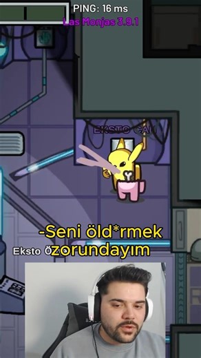 EKİBİ BİRBİRİNE KESTİRDİM! | AMONG US | SÜLLÜ #süllü #amongus #shorts