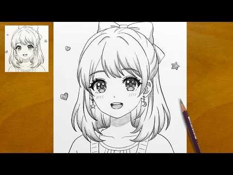 How to Draw a Cute Anime Girl Step by Step | Easy Drawing Tutorial