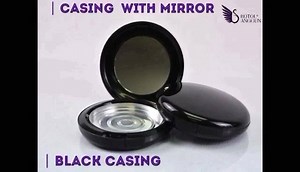 #botolanggun Compact Powder Case 10g RM3.70 Casing with Mirror Black...