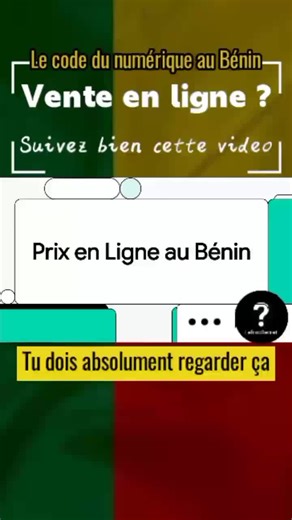 Le Code du numérique du Bénin (article 328) impose aux vendeurs en ligne d’indiquer un prix clair, complet et sans ambiguïté, en précisant si les taxes et les frais de livraison sont inclus ou non. Être transparent, ce n’est pas se compliquer la vie. C’est se protéger juridiquement, protéger son activité et gagner la confiance des clients. #benintiktok🇧🇯 #pourtoi #LeTrucSecret #benin