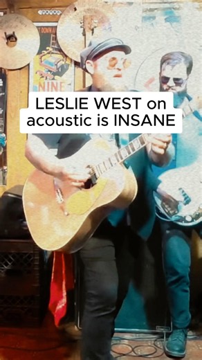 LESLIE WEST on acoustic is INSANE 🤯 #shorts #blues #rock #acoustic #guitar #solo #livemusic #live