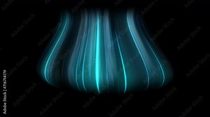 Animation Cool and cold air flows shows, air condition animation