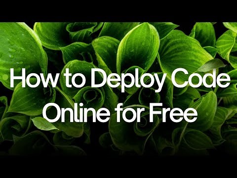 How To Deploy Code Online For Free (No Subscriptions Required)