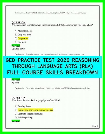 2026 GED RLA Practice Test: The Complete Skills Breakdown You Need To Pass The First Time