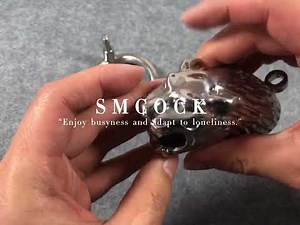 Tiger Head Chastity Cage for Men Stainless Steel Chastity Device Belt Locking