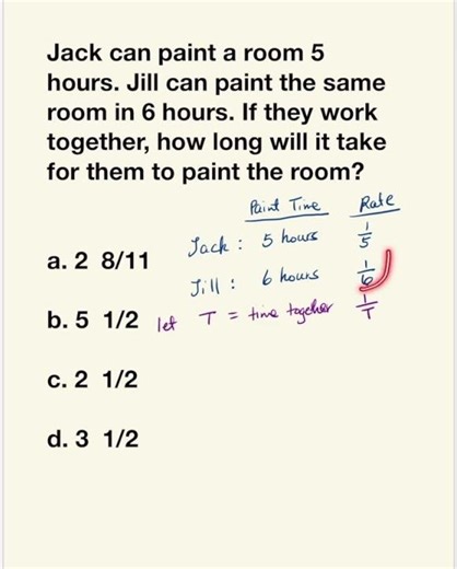 Time Rate Math Problem