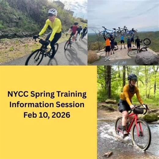 New York Cycle Club on Instagram: "Get ready to roll into cycling season with the New York Cycle Club’s free training program! Join us in person to learn all about our Spring training program. Whether you’re a newbie or a seasoned rider, we have a program that will get you fit, road ready, and find a new pack of riders to saddle up with. For more info on this free program, join us for an information session to answer your questions, meet fellow cyclists, and gear up for some fun rides ahead. Don