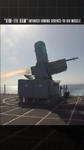 "RIM-116 RAM" INFRARED HOMING SURFACE-TO-AIR MISSILE #shorts