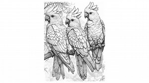 58 Birds Coloring Pages for Adults, Grayscale Therapeutic Art, PNG, Printable, PLR , Resell Rights - Etsy