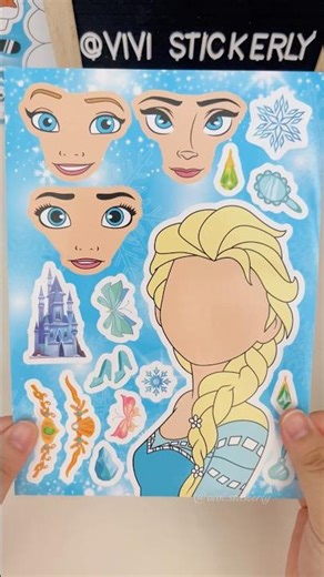 ELSA | Frozen | face change sticker #vivistickerly