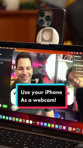 How to use your iPhone as a webcam! #fypシ #tipsandtricks #iphone #ios16 #macosventura #tech