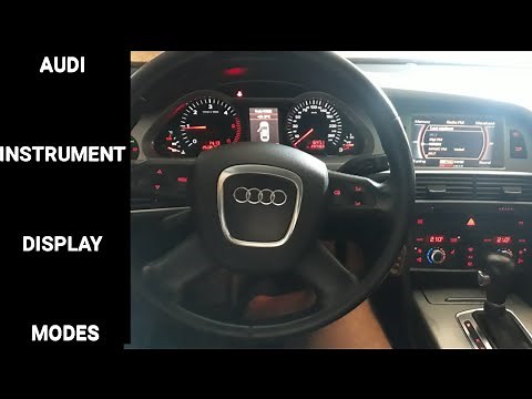 Audi A6 C6 How to Change the Instrument display mode