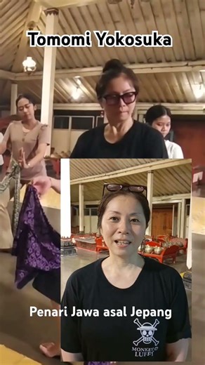 Tomomi Yokosuka, from Japan, loves classical Javanese dance. #shorts #shortsvideo