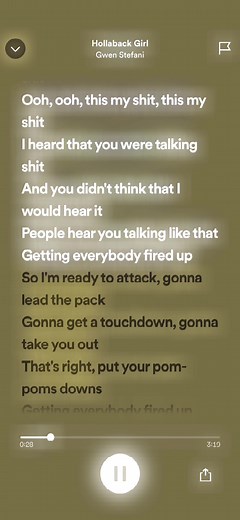 hollaback girl - gwen stefani #lyr1cly #speedsongs #spedupsongs | sped up song