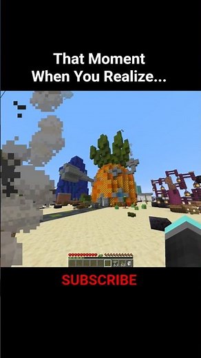 Minecraft SpongeBob Map Moment 😭🙏 #minecraft #shorts #map