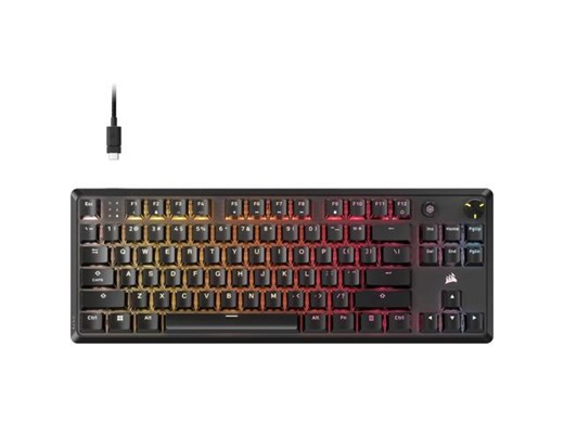 CORSAIR K70 CORE TKL RGB Mechanical Gaming Keyboard - CORSAIR MLX Red v2 Linear Switches - Sound Dampening - Rotary Dial - Aluminum Top Plate - Onboard Storage - Newegg.com