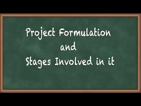 Project Formulation and Stages Involved in it - Construction Projects and Report Preparation