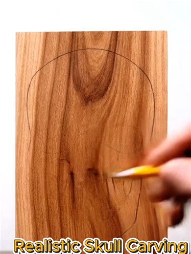 Transforming Wood into a Stunning Human Skull
