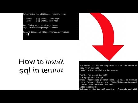 How to install sql in termux