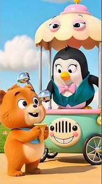 Giant Ice Cream Surprise! 🍦 Baby Bear’s Scoop Stack #KidsShorts #KidsAnimation #BabyBear #IceCream