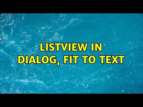 Listview in dialog, fit to text