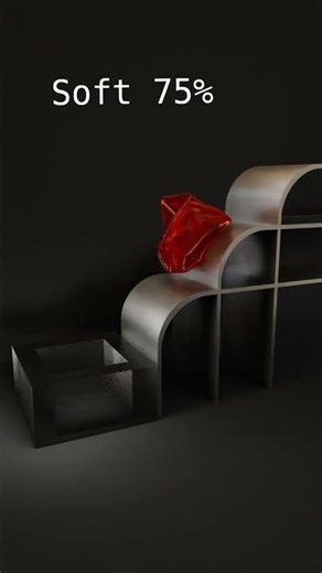 CUBE 3D shape soft body simulation video