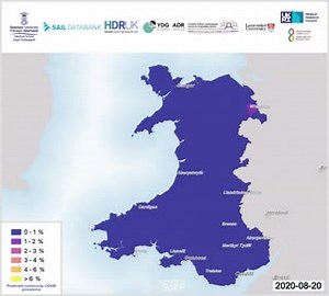 Coronavirus is still circulating in our communities. This map shows just how quickly a few cases can escalate and spread right across Wales 👇 Please keep following guidance to protect yourself and others. Help us to keep Wales safe. 📊: SAIL Databank | Welsh Government