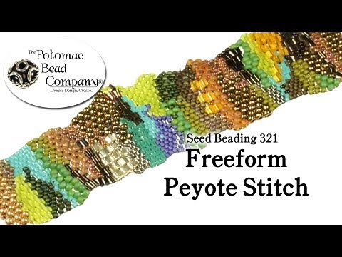 Freeform Peyote Stitch - DIY Jewelry Making Tutorial by PotomacBeads