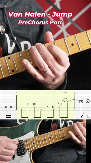 #tutorial Van Halen - Jump Guitar PreChorus Part #guitar #guitarlesson #guitartutorial