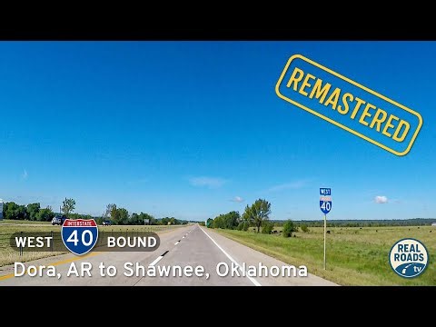 Interstate 40: Dora to Shawnee ~ Oklahoma | Real Roads, Real Drives [Remastered]