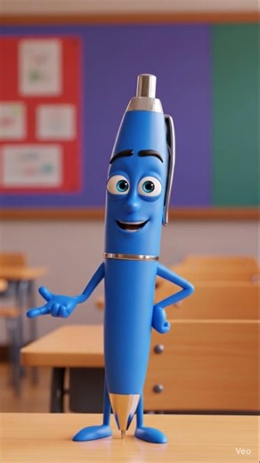 Pen vs Pencil vs Eraser✏️ AI Talk World #ObjectTalking #aivideo #YouTubeshort