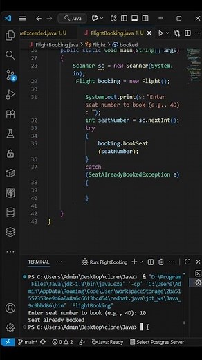 🛫 Learn Java with Real Projects: Flight Booking System! #coding #education #programming #java