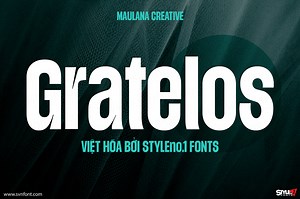 [Miễn phí] SVN-Gratelos Display (2 fonts) - Việt hóa - STYLEno.1 Fonts