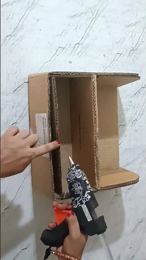 Kitchen Containers Rack Idea from Cardboard Box #kitchenrackidea #cardboard #craft #shorts #short