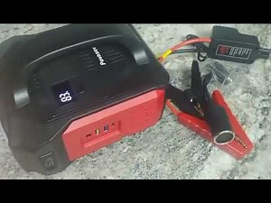 Povasee Jump Starter with Air Compressor, 3000Amp Battery Jump Starter Review, Cool 6 in 1 emergency
