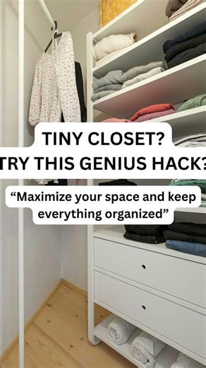 Tiny Closet? Try This Genius Organization Hack