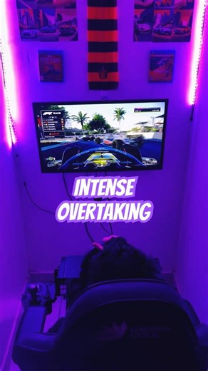 Overtaking in F1 on ps4 with Logitech g29 #f1 #gaming #ps4 #racingsimulator #simracingsetup