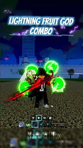 ⚡ Best Lightning + God Human + Gravity Blade Combo For PvP! #narutoblox #bloxfruits #roblox #gaming