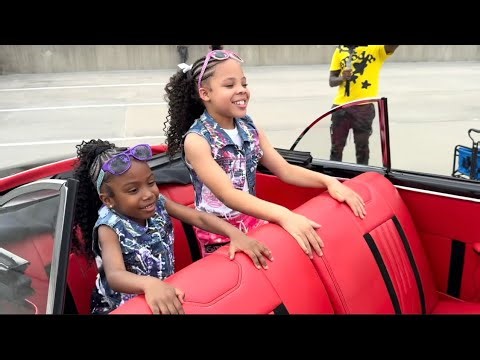 Nova and Tatum shooting a Music video BTS