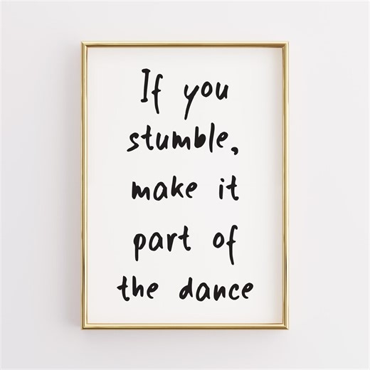 Inspirational Dance Quote Art Print - Modern Home Decor (digital Download) - Etsy