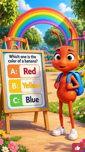Can You Guess the color of Banana? 🐱 Kids Learning Quiz #abcforkids #kids #kidsquizzes #abc