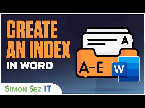 How to Create an Index in Word