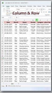 Fix Row Height & Column Width Instantly in Excel | IICA Computer Education