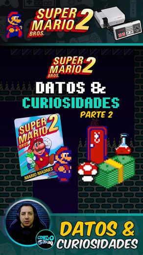 Super Mario Bros 2 ( NES ): Datos & Curiosidades 2 de 3 #mariobros #mario #supermariobros2 #nintendo #nes #famicom #games #videojuegos #juegosretro #retrogames #retrogaming