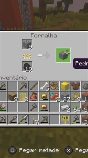 assando os ferros #ps5 #serie #minecraft #bedrock #shorts #youtubeshorts