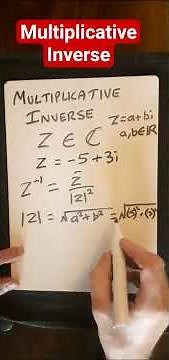 Multiplicative Inverse of a Complex Number #complexnumbers #complexanalysis #mathematics #mathstrick