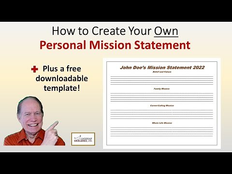 How to Create Your Own Personal Mission Statement with Template