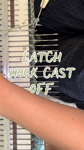 Latch Hook Cast Off: Machine Knitting Tutorials Part 1